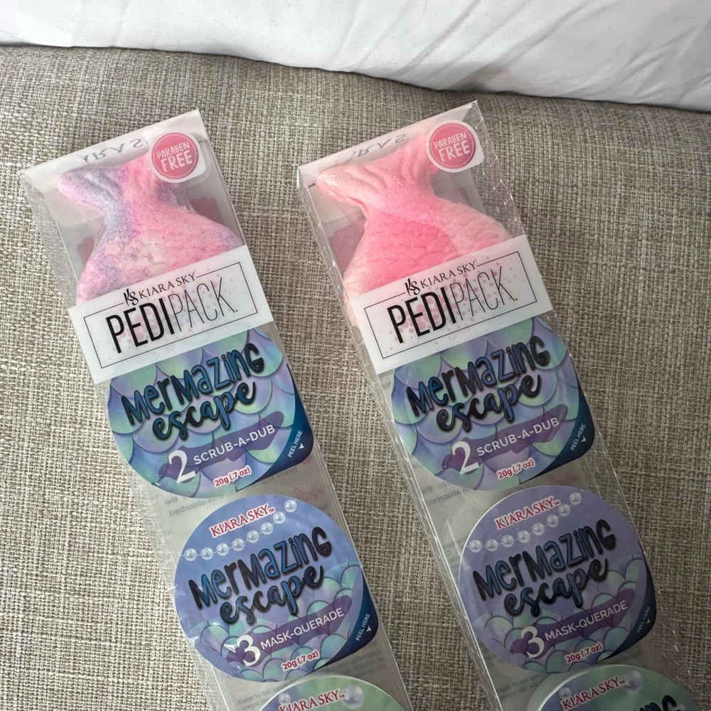 NWT Kiara Sky PediPack Duo At-Home Spa Pedicure Kit Mermazing Escape Mermaid